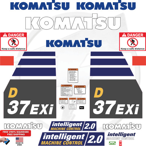 Adatto per komatsu d37exi kit - adatto,